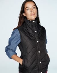 Ladies Diamond Quilted Gilet